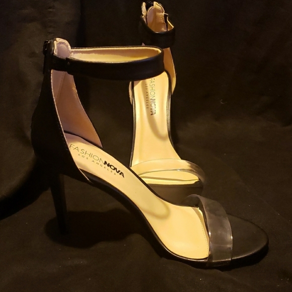 NWOT EUC Invisible Ankle Strap Dress Heels Summer Heel Open Toe Sandal - Picture 8 of 16